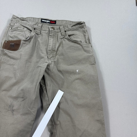 Wrangler Pants Men's 32x32 Gray Riggs Workwear Straight Leg Ripstop Relaxed - Picture 8 of 8